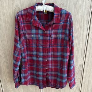 Eddie Bauer Plaid Button Up